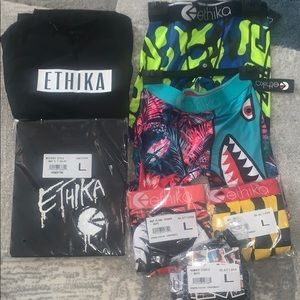 Ethika Boys Size Large Lot Shirts & Boxers